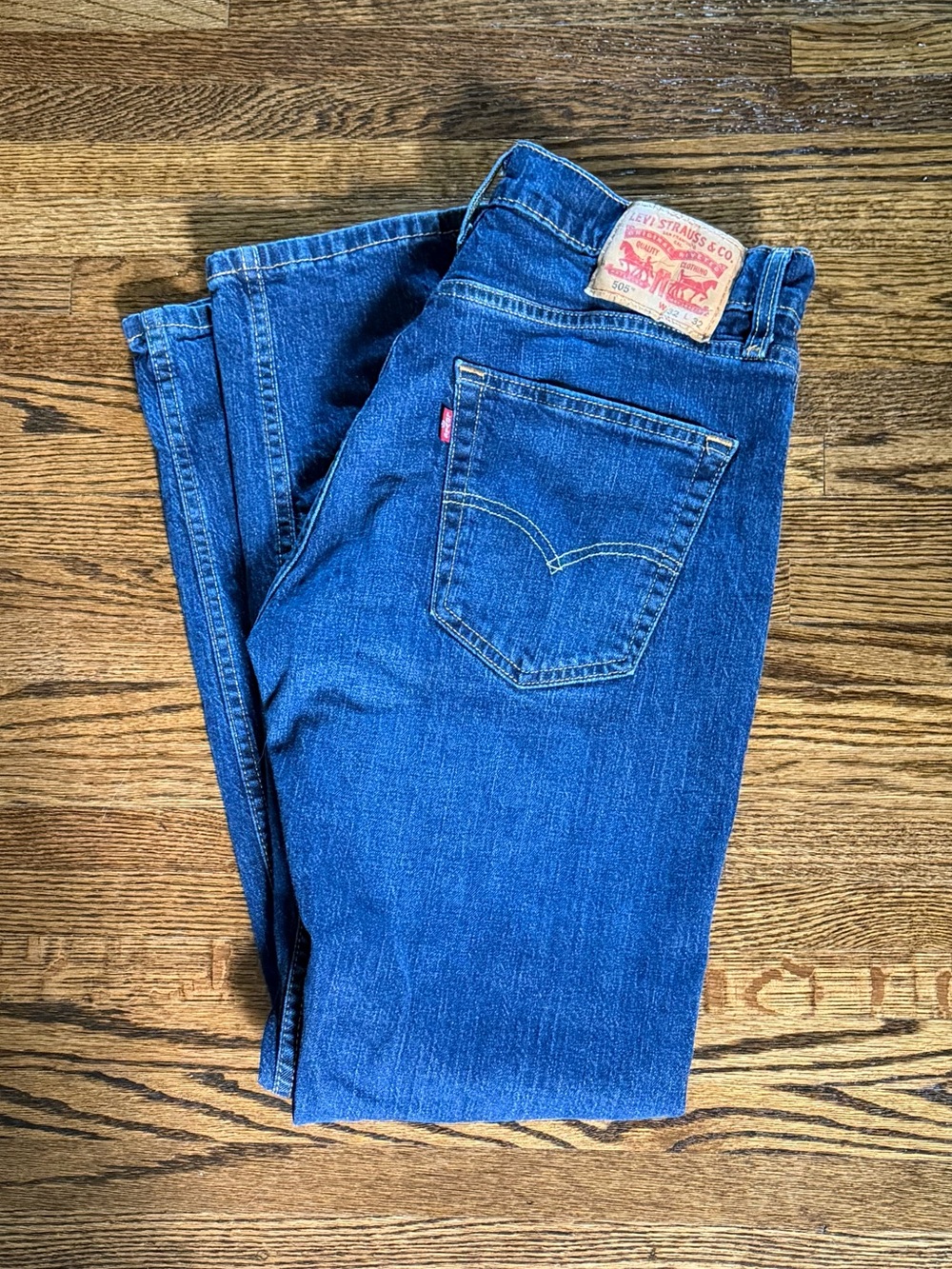 Levi's 505Men's Blue Classic Straight Jeans Size 32/32